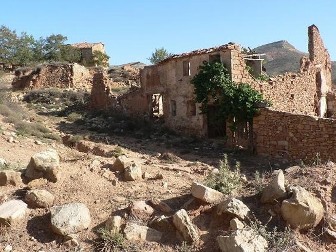 Aldea deshabitada de Vizcota.