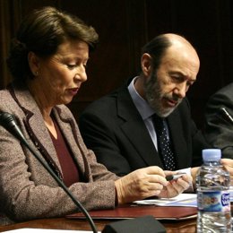 Magdalena Álvarez y Alfredo Pérez Rubalcaba