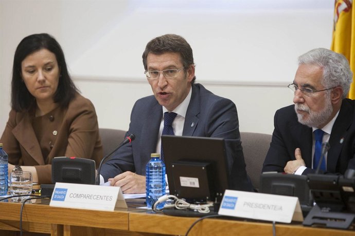 PARLAMENTO10,00 h.-     O xefe do Executivo galego, Alberto Núñez Feijóo, compar