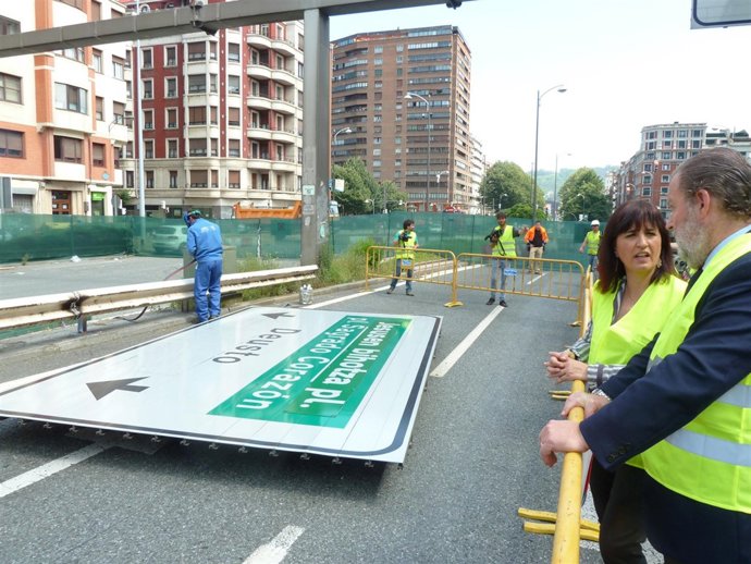 Comienza el derribo de los viaductos de Sabino Arana