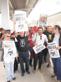 Llegada del tren negro.