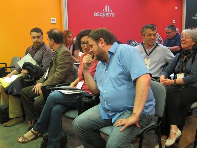 Oriol Junqueras y Marta Rovira
