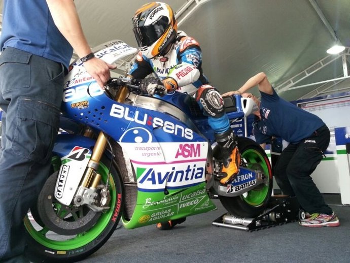 El piloto español de MotoGP Héctor Barberá 