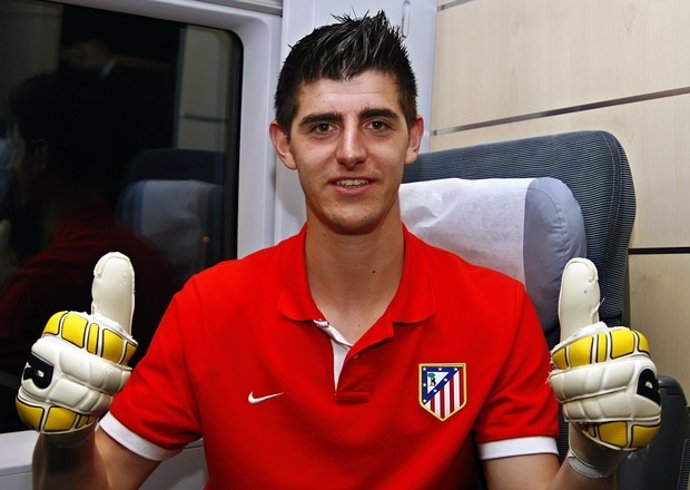 El portero del atletico de Madrid Courtois