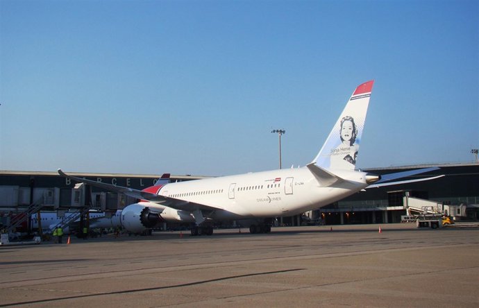 Boeing 787-800 o Dreamliner de Norwegian en Barcelona