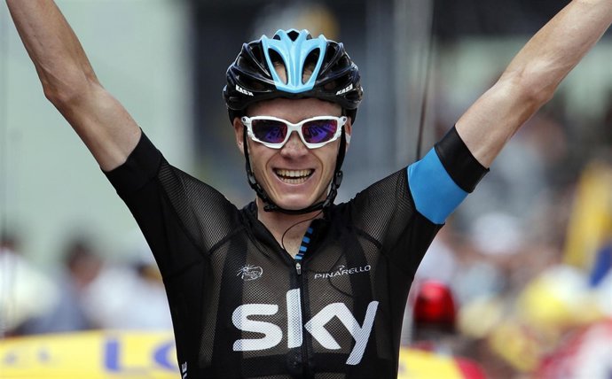 Chris Froome, del Team Sky en el Tour de Francia