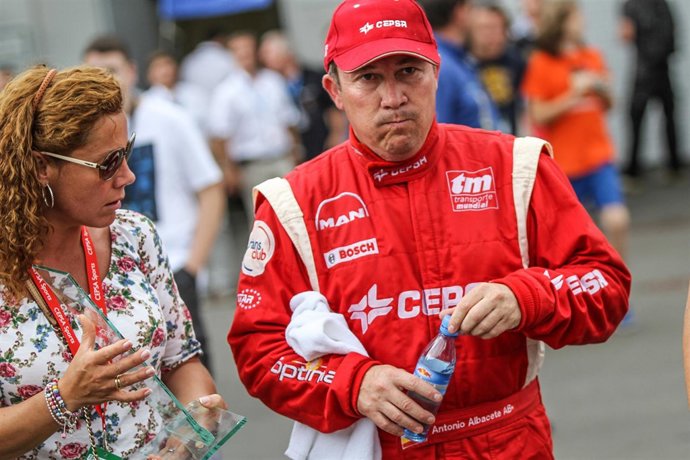 Antonio Albacete en el Campeonato de Europa de Camiones