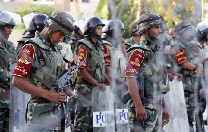 Fuerzas de seguridad en Egipto