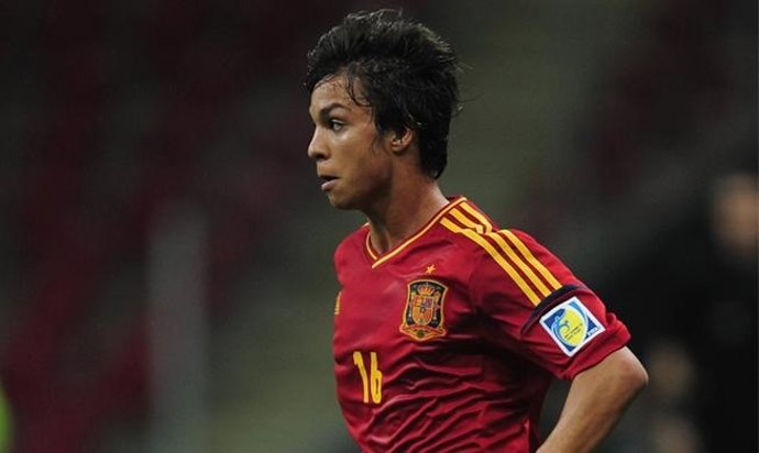 Óliver Torres con la selección sub-20