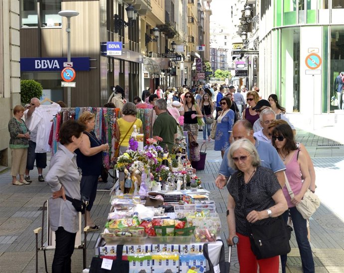 Mercado en la calle San Francisco