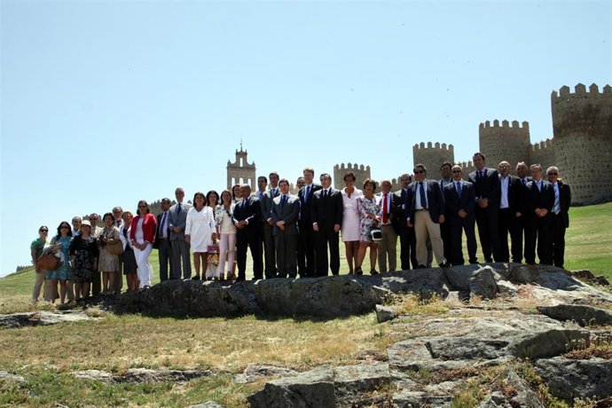 Representantes de los municipios de la Red de Juderías en Ávila