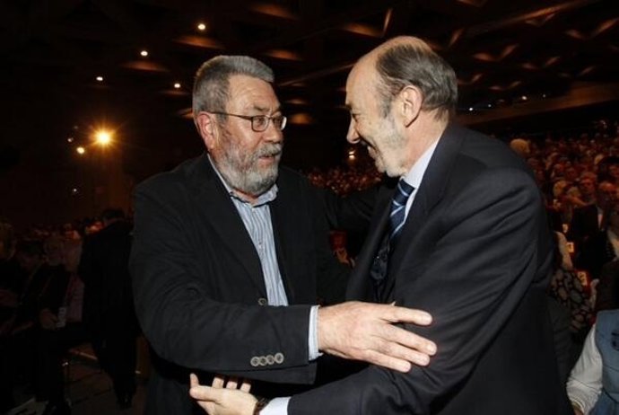 Rubalcaba y Cándido Méndez