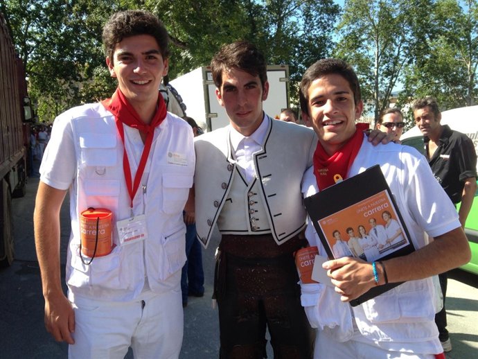 Campaña del CIMA para captar fondos en Sanfermines.