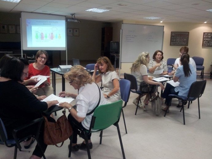 Uno de los talleres de la agrupación