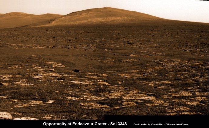 Cráter Endeavour de Marte