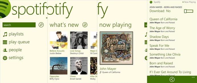 Spotify para Windows Phone 8