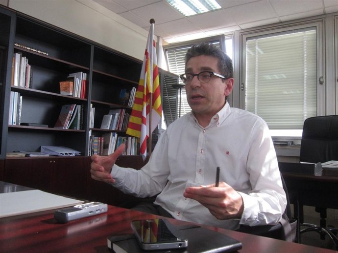 Jordi Martí (PSC) en la entrevista de Europa Press