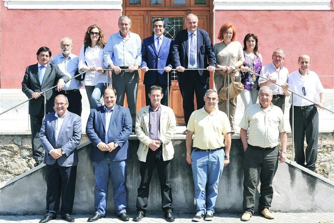 Consejero de Medio Ambiente y alcaldes del Besaya