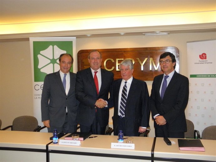 Jesús Terciado (Cepyme) y Arturo Fernández (FUE)