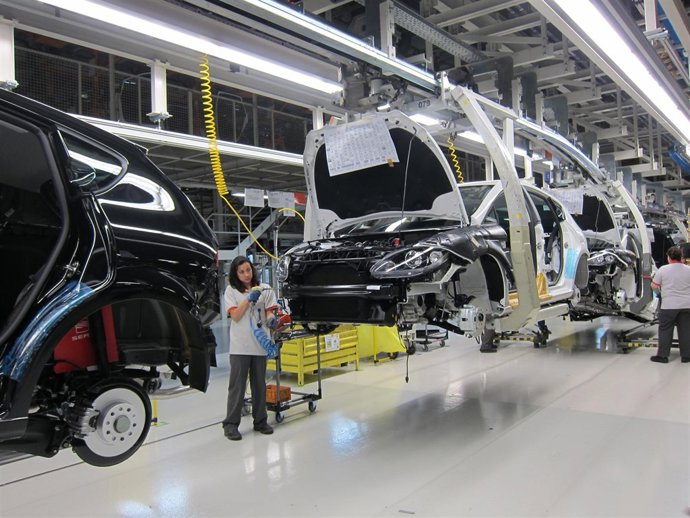 Fábrica de Seat en Martorell, línea de producción