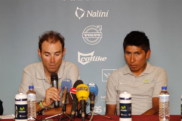 Alejandro Valverde en rueda de prensa