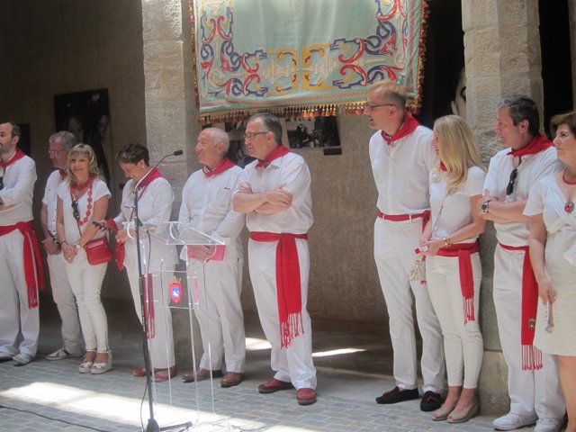 Recepción en el Palacio del Condestable a las ciudades hermanas con Pamplona.