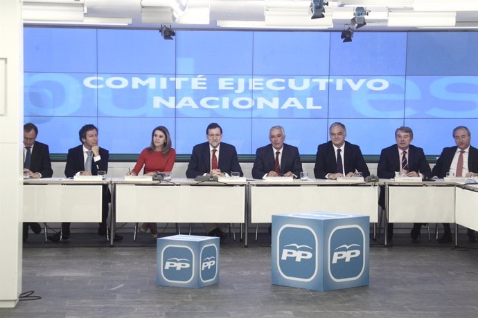 Rajoy, Cospedal y otros en el Comité Ejecutivo Nacional del PP