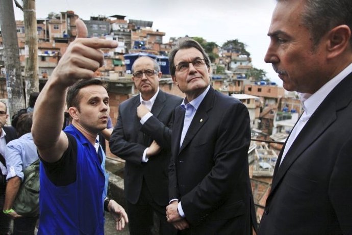 El presidente de la Generalitat A.Mas de visita oficial en Rio de Janeiro