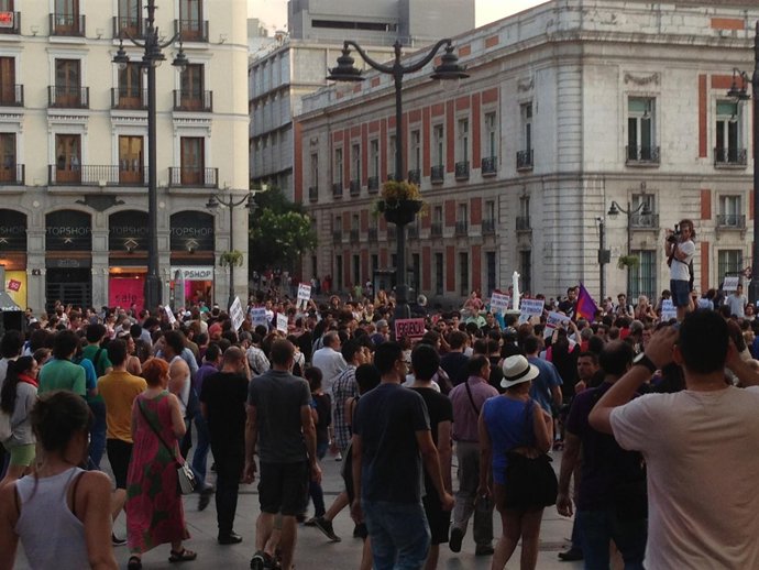 Concentraciones en Madrid para pedir la dimisión de Rajoy por el caso Bárcenas