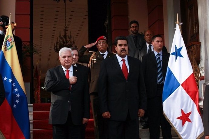 Martinelli, presidente Panamá, y Maduro