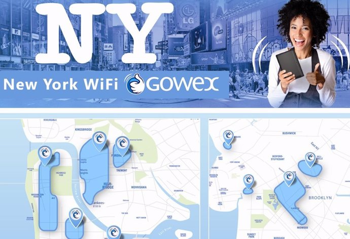 Mapa de Gowex en Nueva York