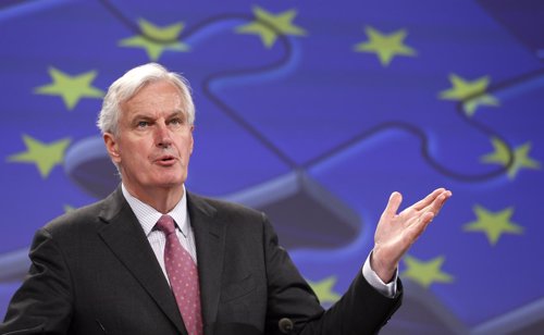 Comisario de Servicios Financieros, Michel Barnier.