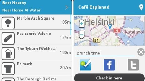 Foursquare para Nokia S40