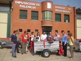 Entrega de material contra incendios a 10 municipios de Palencia