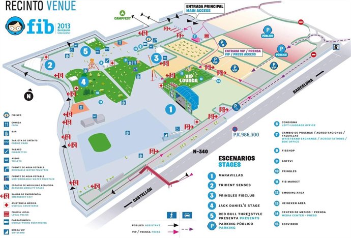 Plano del recinto del FIB