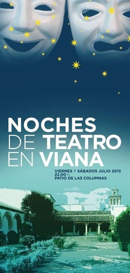 Cartel del ciclo teatral en Viana