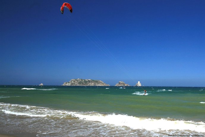 Kitesurf davant de les Illes Medes