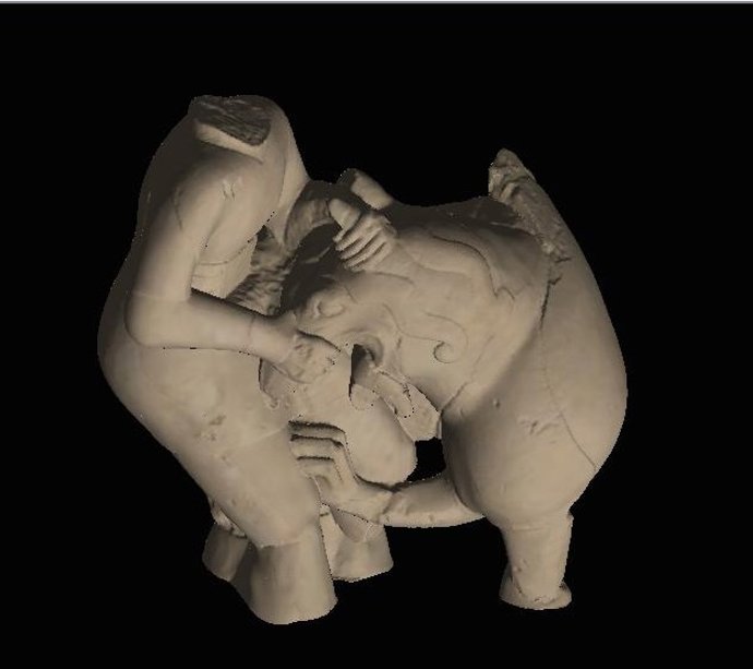 Uno de los modelos digitalizados por la Universidad de Jaén