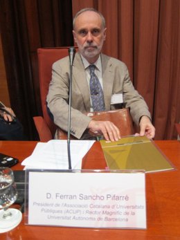Ferran Sancho, presidente de la Acup y rector de la UAB