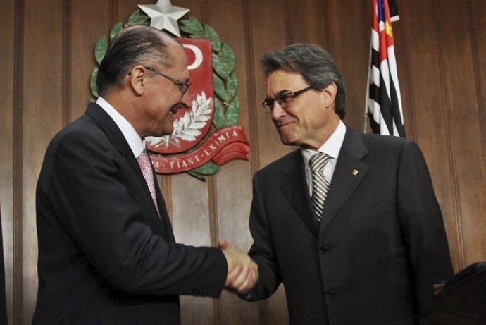 Artur Mas y Gerardo Alckmin