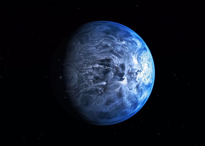 Observan el color real de un exoplaneta