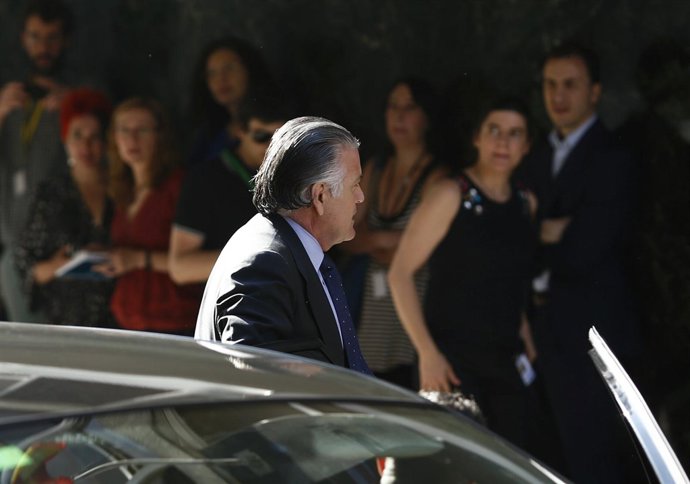 Luis Bárcenas llega a la Audiencia Nacional para declarar