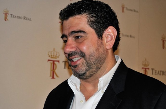 Álvaro Domingo en la rueda de prensa de 'Il Postino' 