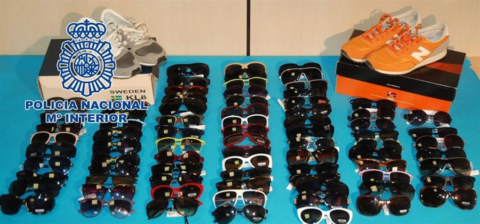 Gafas intervenidas al detenido