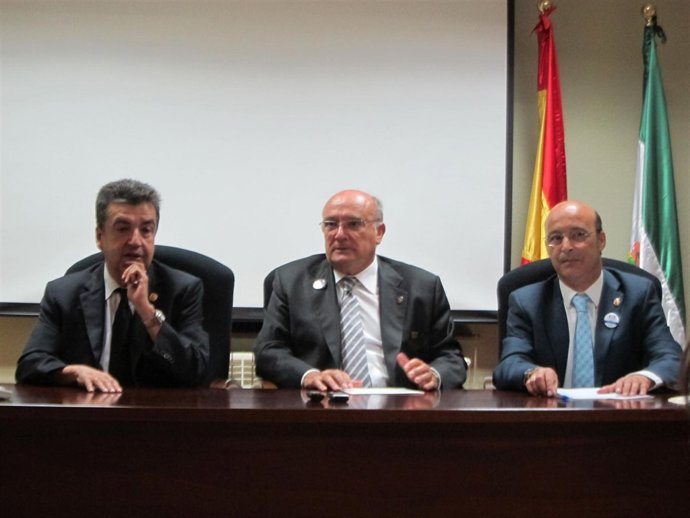 José Rebollo, Carlos Carnicer y Vicente Oya