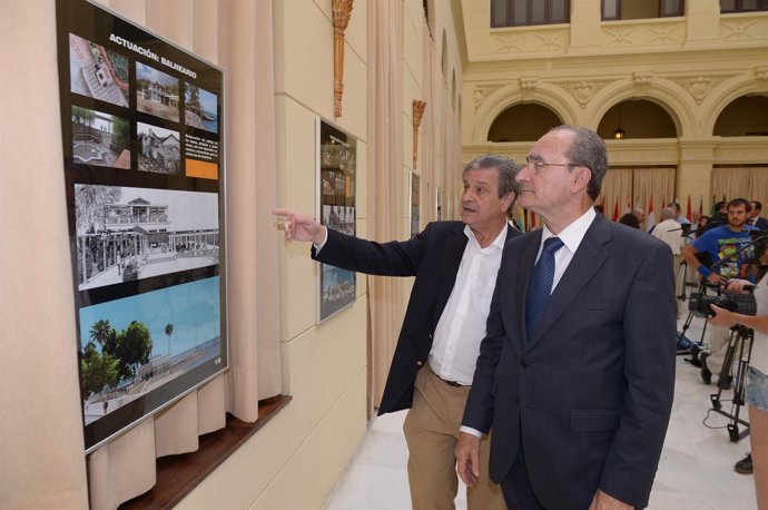 Moreno Peralta y De la Torre en la muestra de los Baños del Carmen