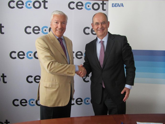 Antoni Abad (Cecot) y Xavier Querat (BBVA Catalunya)