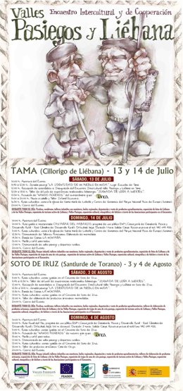 Programa del Encuentro Intercultural Valles Pasiegos-Liébana