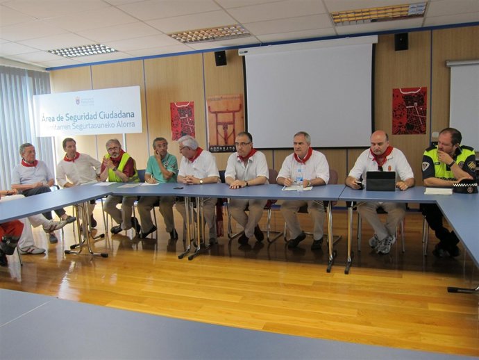 Reunión de la Junta Local de Protección Civil de los Sanfermines