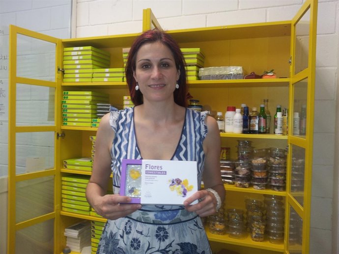 La socia-fundadora de Flores en la Mesa, Laura Carreras.